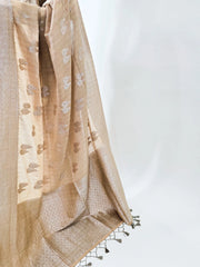 Tussar Gorgette - Beige