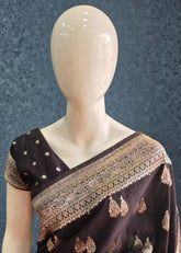 Tussar Gorgette Black