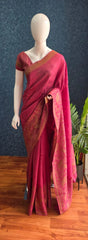 Tussar Silk- Rose Pink