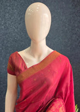 Tussar Silk- Rose Pink