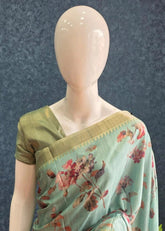 Tussar Silk- green