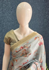 Tussar Silk- blue