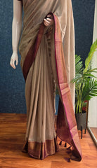 Jute Silk - Grey and Purple