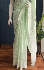 Banarasi Munga Cotton - Light Green