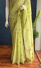 Cotton Jamdani- green