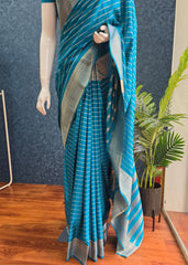 Natural Crepe - Blue