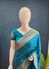 Natural Crepe - Blue