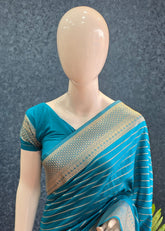 Natural Crepe - Blue