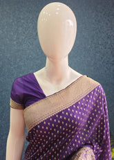 Banarasi Crepe Purple
