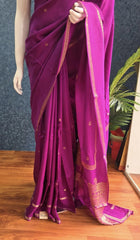 Semi Silk Bentex Border - Purple Green