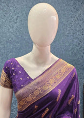 Bagalpuri Silk - Purple