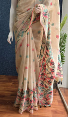 Linen - Beige Floral