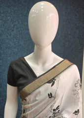 Chiffon - White and black