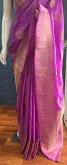 Semi Matka Silk- Purple