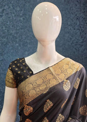 Semi Dola silk Black