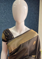 Dola Silk- Leaf Black