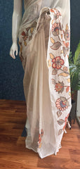 Apliq Kalamkari - Half White