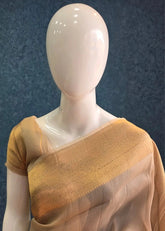 Pure Banarasi Khaddi Tissue - Beige