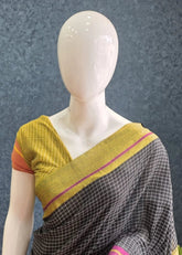 Bengal Cotton Black Green Checks