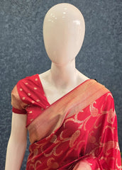 Jaal Pink Gorgette Saree