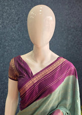Assam Silk Ice Blue Purple