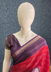 Assam Silk Red Purple