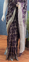 Jaal Purple Gorgette Saree