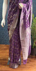 Jaal Lavender Gorgette Saree