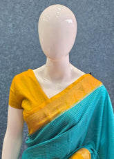 Viscose Chex Rama Green Yellow