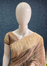 Banarasi Kora - Light Brown