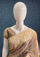 Banarasi Kora - Light Brown