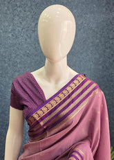 Semi Silk Bentex Border Chex Lavender Purple