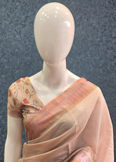 Chanderi Pastel Peach