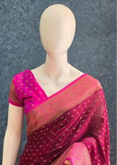 Coco Silk Contrast Purple Pink