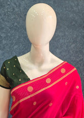 Semi Silk Contrast Pink