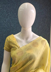 Banarasi Crepe - Light Yellow