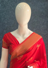 Pani Silk Self Flower Red 2