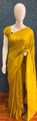 Jungla Mustard Banarasi Dola Silk Saree
