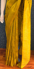 Jungla Mustard Banarasi Dola Silk Saree