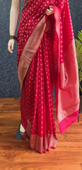 Antique Pink Raw Silk Saree