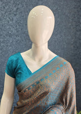 Mushru Kathan Silk Green