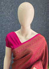 Mushru Kathan Silk Pink