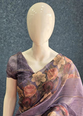 Chanderi Digital Purple