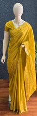 Bentex Border Yellow Semi Silk Saree