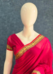 Ragini Pink Cotton cotton Saree