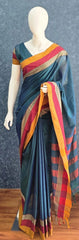 Avani Border Green Cotton Saree