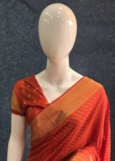 Gorgette Crepe Small Butta Brick