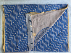 Light Weight Beige Powder Blue Cotton Silk Saree