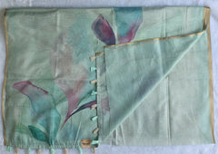 Light Weight Pista Cotton Silk Saree