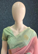 Semi Silk- Pista Green Pink